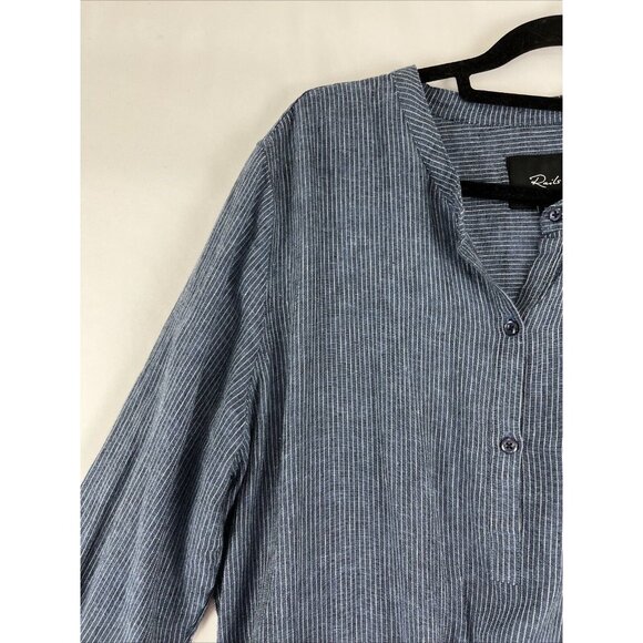 Rails Juliette Salem Stripe Linen-Rayon Midi Dress Women’s Size L - Picture 4 of 16